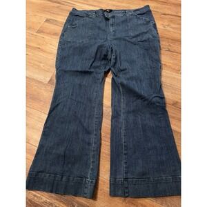 ellos Women's Straight Leg Jeans - Deep Indigo